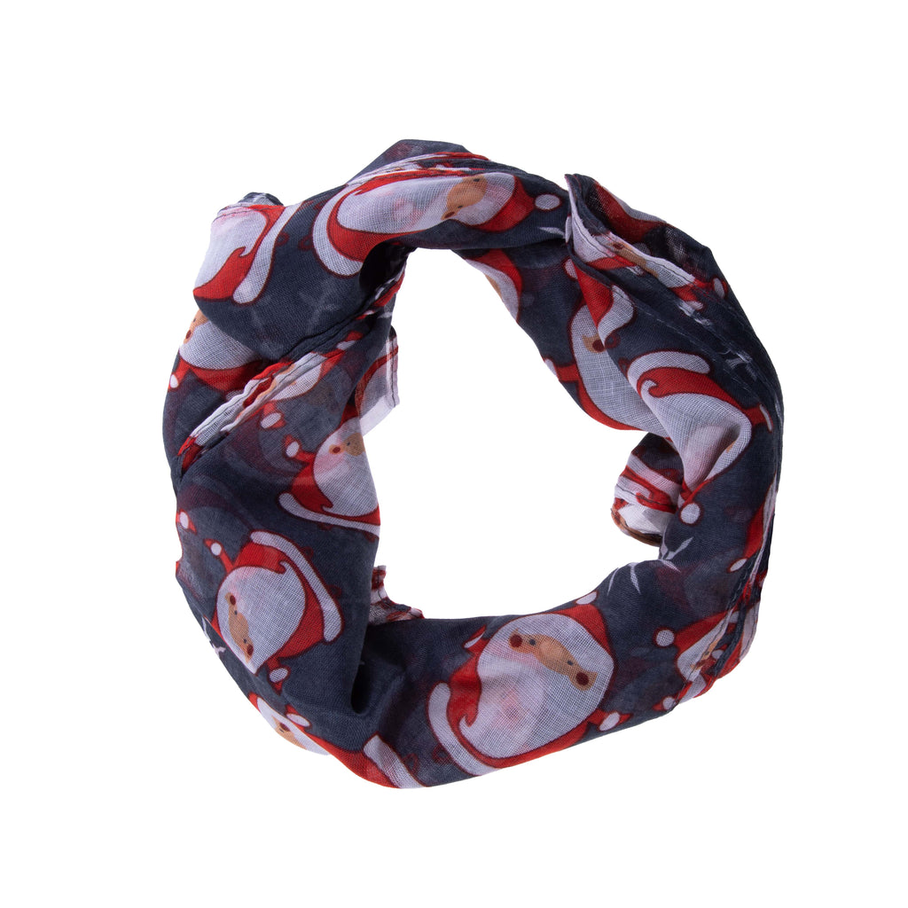 Santa Claus Scarf Grey