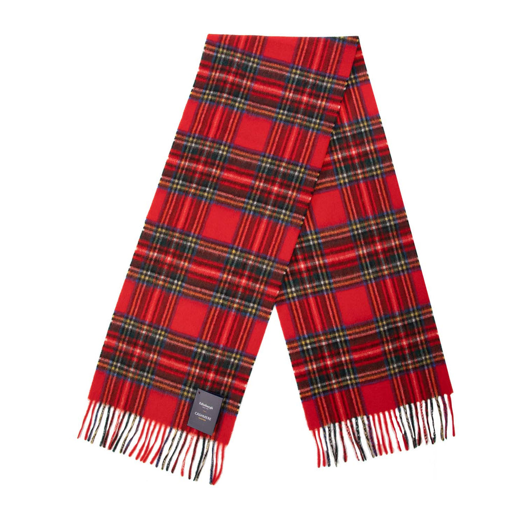 New Blue Label 100% Cashmere Scarf Stewart Royal