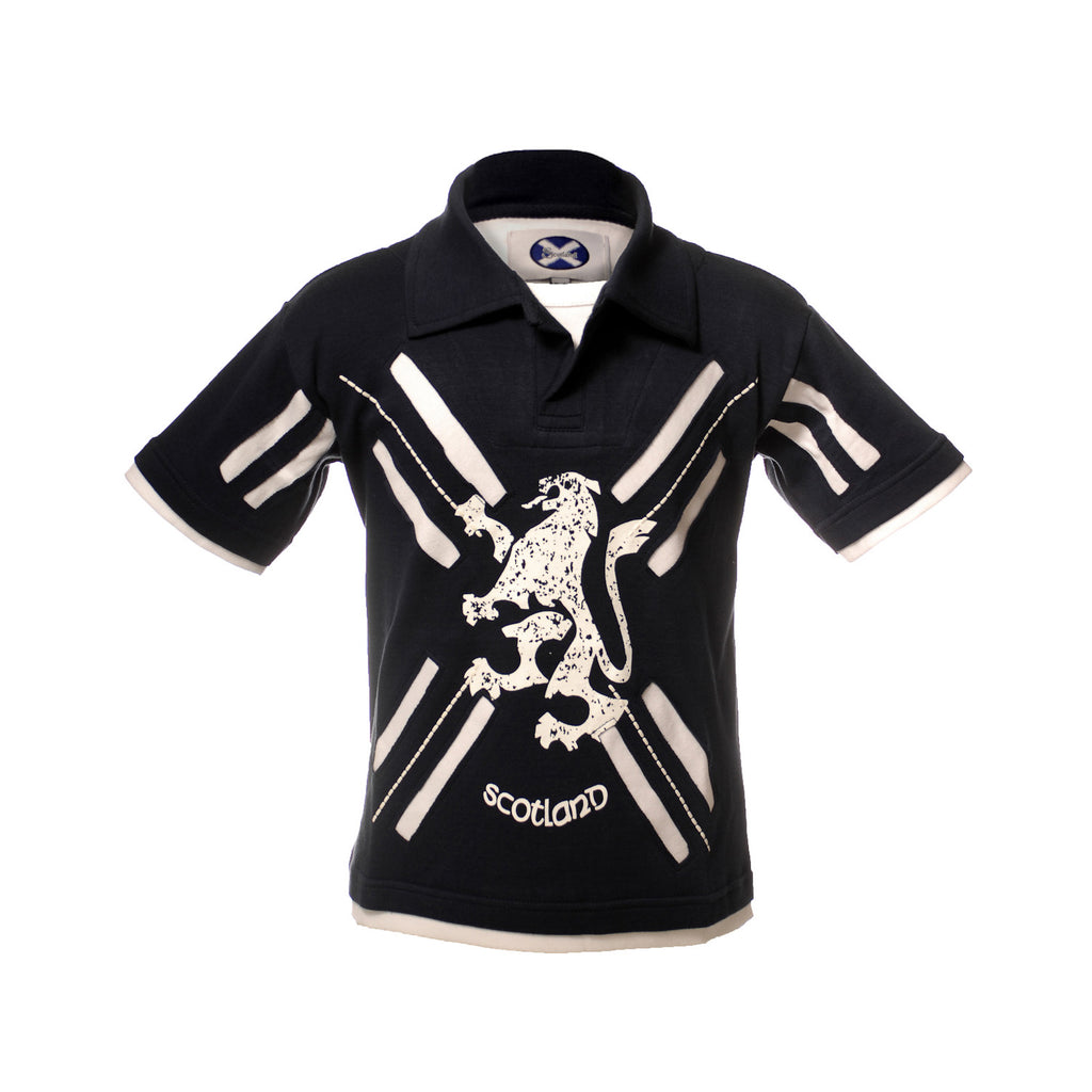 Kids Layered Polo Shirt Navy